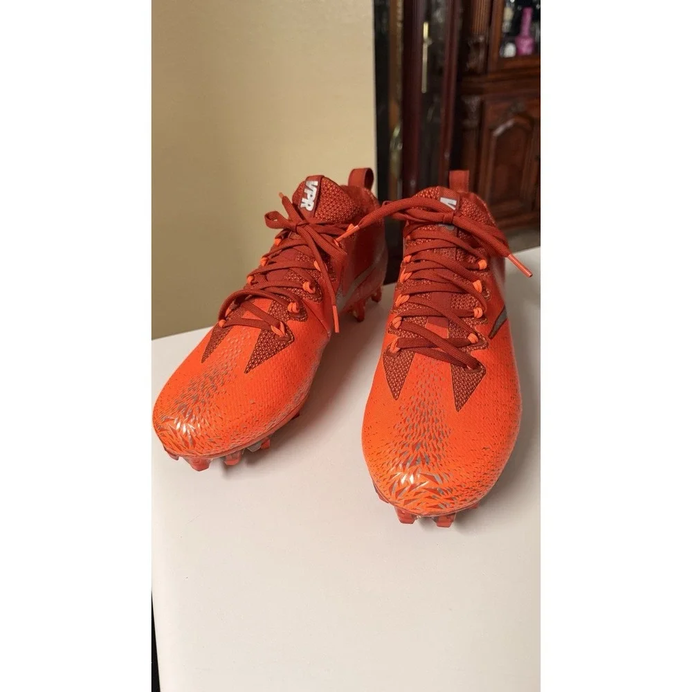 Nike Vapor Untouchable Pro VPR Football Cleats‎ Orange Mens 9.5 833385-606